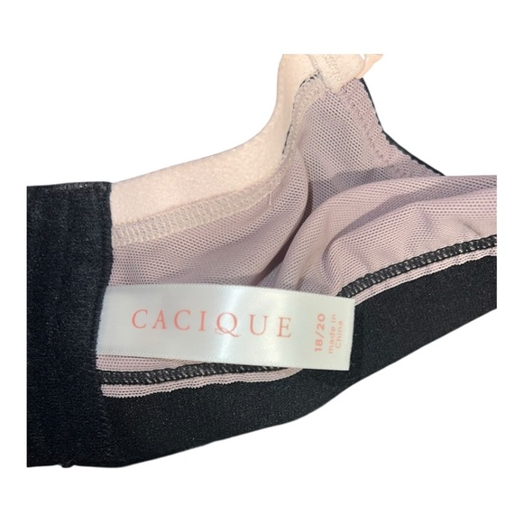 🟠Cacique Light Purple & Black Bralette – Size 18/20 - Picture 3 of 4